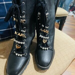 Karl Lagerfeld Black Women's Boots